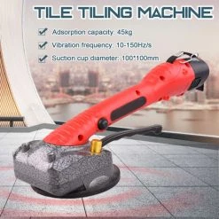 LIFCAUSAL Carrelage Carrelage Machine Mur Carrelage Pose Outil Vibrant Mit Ventouse 100*100mm Mit Une Batterie Rouge -Poliermaschinen & Schleifmaschinen Verkaufsladen 59307981 5