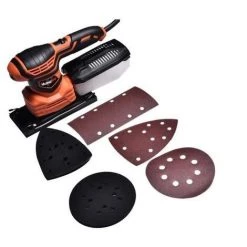 MANUPRO 3 IN 1 MULTIFUNKTIONS-ELEKTRISCHER SCHLEIFMASCHINE ? SCHNELLE MONTAGE ? 200 W ? 11 ZUBEHÖR
