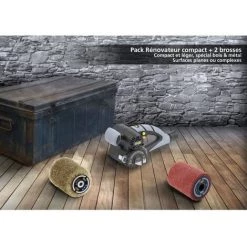 FARTOOLS PACK REX80 COMPACT RESTORER + MESSINGDRAHTBÜRSTE + + KUNSTFASERBÜRSTE