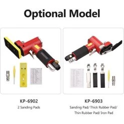 ASUPERMALL Mini-Luftschleifer Mit Gerader Linie Und 2 Schleifpads Pneumatischer Exzenterschleifer Luftbetriebener Handpolierwachs Für Autokarosseriearbeiten, Möbel, Holz, Metalloberflächen -Poliermaschinen & Schleifmaschinen Verkaufsladen 60285406 5