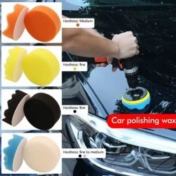 TINOR 11 Stück Polierschwämme 80mm Polierpad Polierpad Schwamm Polierset Mit M10 Bohrer Adapter Wollpolierpad Zum Polieren Schleifen Wachsen Auto -Poliermaschinen & Schleifmaschinen Verkaufsladen 60367511 3