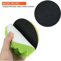 TINOR Polierschwamm-Set Mit Bohreradapter Und Woll-Wachspads, 7er-Set Auto-Polierpads, Polierer Und Waxer (12,7 Cm) -Poliermaschinen & Schleifmaschinen Verkaufsladen 60370500 3