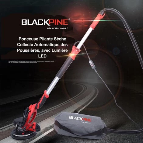 BLACKPINE – Giraffe Sander 800 W 800–1800 U/min, Zusammenklappbarer Trockenschleifer Mit Automatischer Staubsammlung, Mit LED-Licht, 10 Schleifscheiben, Flexiblem Schlauch Und 2 Kohlebürsten 5 BLACKPINE – Giraffe Sander 800 W 800–1800 U/min, Zusammenklappbarer Trockenschleifer Mit Automatischer Staubsammlung, Mit LED-Licht, 10 Schleifscheiben, Flexiblem Schlauch Und 2 Kohlebürsten – Bild 5