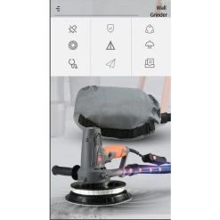 BLACKPINE - Ponceuse Girafe Court 750W 1300-2500RPM Φ180mm Collecte Automatique Des Poussières, Avec Lumière LED, 12 Disques Abrasifs 2 Brosses En Carbone -Poliermaschinen & Schleifmaschinen Verkaufsladen 60739836 5