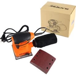 BLACKPINE – 240 W Multifunktions-Maus-Exzenterschleifer U/min 14000/min, Schleiftellergröße 110 X 100 Mm -Poliermaschinen & Schleifmaschinen Verkaufsladen 60739920 4