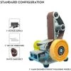 MOHOO Elektrischer Bandschleifer Multifunktionsschleifer DIY Polierschleifmaschine -ohne Polierscheibe