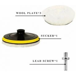 ILOVEMILAN 5-teiliges Set Universal-Auto-Polierpad 4-Zoll-Wolle-Maschinen-Wachs-Polier-Kit Karosserie-Polierscheiben Detaillierungs-Reinigungsartikel 7 ILOVEMILAN 5-teiliges Set Universal-Auto-Polierpad 4-Zoll-Wolle-Maschinen-Wachs-Polier-Kit Karosserie-Polierscheiben Detaillierungs-Reinigungsartikel -Poliermaschinen & Schleifmaschinen Verkaufsladen 61200801 3