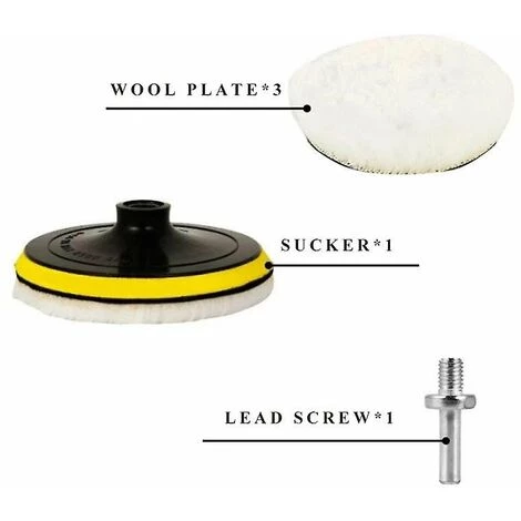 ILOVEMILAN 5-teiliges Set Universal-Auto-Polierpad 4-Zoll-Wolle-Maschinen-Wachs-Polier-Kit Karosserie-Polierscheiben Detaillierungs-Reinigungsartikel 3 ILOVEMILAN 5-teiliges Set Universal-Auto-Polierpad 4-Zoll-Wolle-Maschinen-Wachs-Polier-Kit Karosserie-Polierscheiben Detaillierungs-Reinigungsartikel – Bild 3