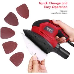 VISTRECK Detail Sander 1.6A 200W 14000 OPM Compact Sander Effiziente Staubabsaugung Mit 3pcs Polierpads & 20pcs Schleifpapier Für Enge Räume Schleifen/Polieren In Home Decoration & DIY 8 VISTRECK Detail Sander 1.6A 200W 14000 OPM Compact Sander Effiziente Staubabsaugung Mit 3pcs Polierpads & 20pcs Schleifpapier Für Enge Räume Schleifen/Polieren In Home Decoration & DIY -Poliermaschinen & Schleifmaschinen Verkaufsladen 61368861 4