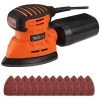 Tacklife PMS01A 1.1A 130W 12.000 OPM Klassischer Maus-Detailschleifer Mit 12 Schleifpapieren Und Effizientem Staubsammelsystem Für Enge Räume Beim Schleifen In Der Heimdekoration