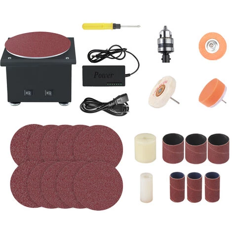 LIFCAUSAL Disc Sander Elektrischer Kantenschärfer Und Schleifrolle Mit Flexiblem Verlängerungsstangen-Kit 7 Variable Geschwindigkeit Mit Schleifscheibe / Band / Rad DIY Tischpolierschleifmaschine Für Holz (EU-Stecker & Typ 2) 1 LIFCAUSAL Disc Sander Elektrischer Kantenschärfer Und Schleifrolle Mit Flexiblem Verlängerungsstangen-Kit 7 Variable Geschwindigkeit Mit Schleifscheibe / Band / Rad DIY Tischpolierschleifmaschine Für Holz (EU-Stecker & Typ 2)