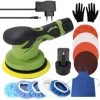 LIFCAUSAL Akku-Elektroauto-Poliermaschine, 6 Geschwindigkeitsstufen, Einstellbare Auto-Poliermaschine, Multifunktionale Holz-Metall-Wachs-Schleifmaschine, Mehrfarbig (EU-Stecker)