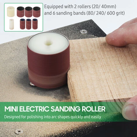 LIFCAUSAL Disc Sander Elektrischer Kantenschärfer Und Schleifrolle Mit Flexiblem Verlängerungsstangen-Kit 7 Variable Geschwindigkeit Mit Schleifscheibe / Band / Rad DIY Tischpolierschleifmaschine Für Holz (EU-Stecker & Typ 3) 5 LIFCAUSAL Disc Sander Elektrischer Kantenschärfer Und Schleifrolle Mit Flexiblem Verlängerungsstangen-Kit 7 Variable Geschwindigkeit Mit Schleifscheibe / Band / Rad DIY Tischpolierschleifmaschine Für Holz (EU-Stecker & Typ 3) – Bild 5