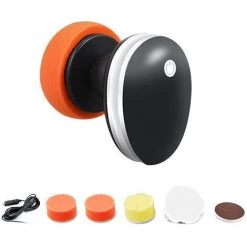 LIFCAUSAL Tragbarer Tragbarer Auto-Elektropolierer, Poliermaschine, Autokratzerreparatur, Schleifmaschine, Heimhaushalt, Autokratzer-Reparatursatz, 12000 U/min, 12 V, 0-120 W, Schwarz