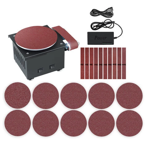 LIFCAUSAL Bandschleifer Tellerschleifer Elektrisches Schleifen Polierschleifmaschine Mit Flexiblem Verlängerungsstangen-Kit Elektrischer Kantenschärfer 7 Variable Geschwindigkeit Mit Schleifscheibe / Gürtel / Band / Rad DIY Tischpolierschleifmaschine (EU-Stecker & Typ 1) 1 LIFCAUSAL Bandschleifer Tellerschleifer Elektrisches Schleifen Polierschleifmaschine Mit Flexiblem Verlängerungsstangen-Kit Elektrischer Kantenschärfer 7 Variable Geschwindigkeit Mit Schleifscheibe / Gürtel / Band / Rad DIY Tischpolierschleifmaschine (EU-Stecker & Typ 1)