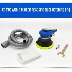 LIFCAUSAL Vakuum-Luftschleifer Pneumatischer Schleifer Selbstvakuum-Palmen-Exzenterschleifer Schleifer Polierer Schleifmaschine Werkzeug 6'' -Poliermaschinen & Schleifmaschinen Verkaufsladen 63812840 5