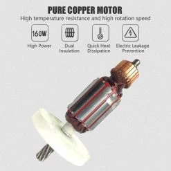 LIFCAUSAL Elektro-Schleifer, Kompakter Detail-Palmenschleifer, 10000 U/min, 160 W, Hocheffiziente Pure Cooper-Schleifmaschine Zum Polieren Von Holz- Und Metallwänden, 220 V -Poliermaschinen & Schleifmaschinen Verkaufsladen 63812863 3
