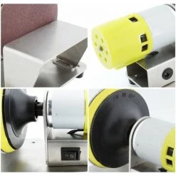 LIFCAUSAL Elektrischer Rotierender Poliertisch-Tellerschleifer Mit 7 Variablen Geschwindigkeiten, 20 Stück 3-Zoll-Schleifscheiben Zum Polieren, Schleifen, Veredeln Von Holz Und Kunststoff -Poliermaschinen & Schleifmaschinen Verkaufsladen 63812908 5