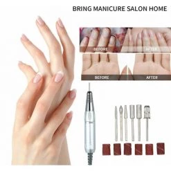 LIFCAUSAL Professionelle Elektrische Nagelbohrmaschine 30000 U / Min E-Datei Elektrische Nagelfeile Schleifer Polierer Kit Maniküre Pediküre Bohrer Für Acrylgelnägel EU-Stecker Weiß -Poliermaschinen & Schleifmaschinen Verkaufsladen 63812912 4