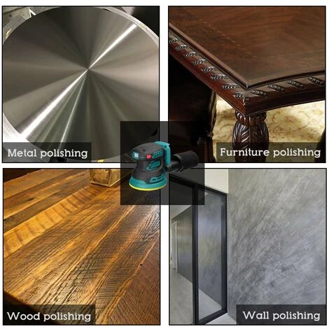 LIFCAUSAL Akku-Elektroschleifer 8000/10000/12000 U / Min 3-Gang-Getriebe Einstellbarer Holzschleifer Polierer Multifunktionale Polierschleifmaschine Kompatibel Mit Makita-Akku 4 LIFCAUSAL Akku-Elektroschleifer 8000/10000/12000 U / Min 3-Gang-Getriebe Einstellbarer Holzschleifer Polierer Multifunktionale Polierschleifmaschine Kompatibel Mit Makita-Akku – Bild 4