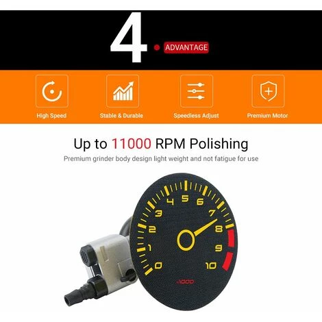 LIFCAUSAL Luft-Exzenterschleifer 5-Zoll-Luftschleifer Pneumatischer Schleifer Pneumatischer Handflächenpolierer 4 LIFCAUSAL Luft-Exzenterschleifer 5-Zoll-Luftschleifer Pneumatischer Schleifer Pneumatischer Handflächenpolierer – Bild 4