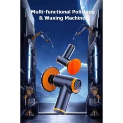 HAPPYSHOPPING Tragbare Auto-Multifunktions-Polier- Und Wachsmaschine, Wiederaufladbare, Kabellose Poliermaschine, Elektroauto, Kleine Kratzer, Die Wachs Mit Polier-/Wachs-/Bürstscheiben, Schleifpapier Mit 80/320 Körnung -Poliermaschinen & Schleifmaschinen Verkaufsladen 64533235 4