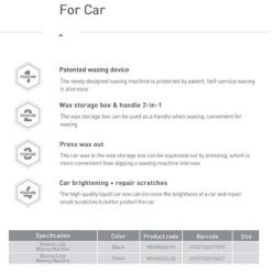 FUIENKO Handheld Auto Polierer Scratch Reparatur Werkzeuge Auto Polieren Maschine Wachsen Maschine Arbeitsersparnis Auto Polierer,Black -Poliermaschinen & Schleifmaschinen Verkaufsladen 65200784 5