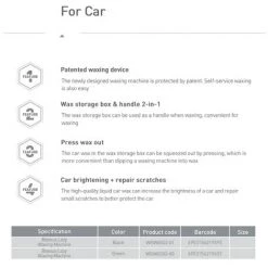FUIENKO Handheld Auto Polierer Scratch Reparatur Werkzeuge Auto Polieren Maschine Wachsen Maschine Arbeitsersparnis Auto Polierer,Black -Poliermaschinen & Schleifmaschinen Verkaufsladen 65202414 5