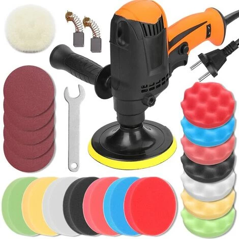 FUIENKO Polieren Maschine Auto Automotive Polierer Einstellbare Geschwindigkeit Auto Elektrische Polierer Wachsen Maschine Möbel Polieren Werkzeug,CHINA,980W Set3,EU 1 FUIENKO Polieren Maschine Auto Automotive Polierer Einstellbare Geschwindigkeit Auto Elektrische Polierer Wachsen Maschine Möbel Polieren Werkzeug,CHINA,980W Set3,EU
