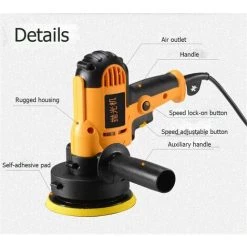 FUIENKO Auto 220V 3700R Elektrische Auto Polierer Maschine 700W Auto Polieren Maschine Einstellbare Geschwindigkeit Schleifen Wachsen Werkzeuge Auto Zubehör,Tschechische Republik,Option 1 -Poliermaschinen & Schleifmaschinen Verkaufsladen 65203683 5