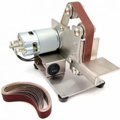 THSINDE Bandschleifer 15 Mm/25 Mm Multifunktionaler Schleifer Mini Elektrischer Bandschleifer DIY Polierschleifmaschine Kantenschneider Schärfer, Typ 1 - Typ 1