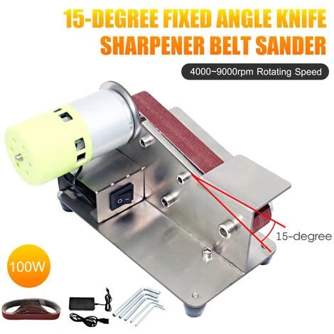 SUPERSELLER 15-Grad-Winkelschleifer Mini-Mini-Bandschleifer DIY-Poliermaschine Winkelschleifer Messeröffner Home Desktop Holzbearbeitung Schleifmaschine 895 Bare + 96 Watt Stromversorgung Kleine Europäischen Standard 3 SUPERSELLER 15-Grad-Winkelschleifer Mini-Mini-Bandschleifer DIY-Poliermaschine Winkelschleifer Messeröffner Home Desktop Holzbearbeitung Schleifmaschine 895 Bare + 96 Watt Stromversorgung Kleine Europäischen Standard – Bild 3