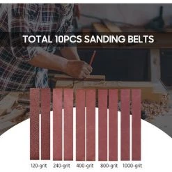 SUPERSELLER 10 Schleifbänder 30*300mm (120 /240/400/800/1000 Mesh, Je 2 Stück) -Poliermaschinen & Schleifmaschinen Verkaufsladen 65491735 5
