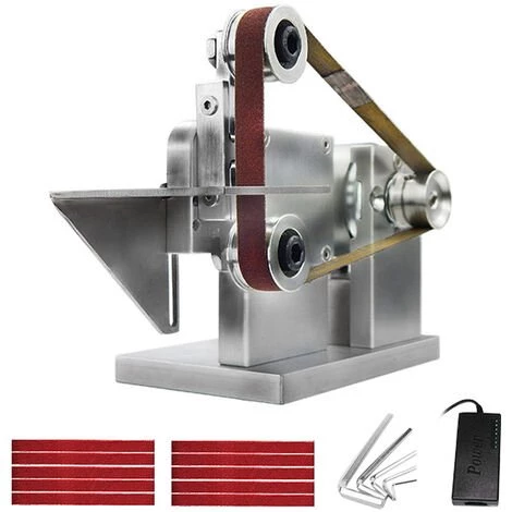 SUPERSELLER Miniatur-Schleif- Und Poliermaschine Positiv- Und Rückwärts-Bandschleifer Tisch-Bandschleifer Doppeltes Verstellbares Bandrad Mini-DIY-Bandschleifer Edelstahl-Aluminium-Jade-Metall-Schleifen Typ 10 Positiv- Und Rückwärts-Standard + Euro-Gauge-Stromversorg 2 SUPERSELLER Miniatur-Schleif- Und Poliermaschine Positiv- Und Rückwärts-Bandschleifer Tisch-Bandschleifer Doppeltes Verstellbares Bandrad Mini-DIY-Bandschleifer Edelstahl-Aluminium-Jade-Metall-Schleifen Typ 10 Positiv- Und Rückwärts-Standard + Euro-Gauge-Stromversorg – Bild 2