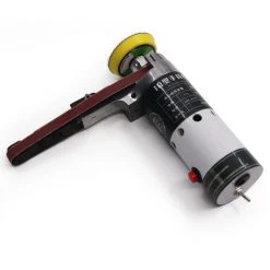 SUPERSELLER Miniatur-Multikinetik-Hand-Elektro-Bandschleifer Miniatur-Bandschleifer Typ 10 Bandschleifer Multifunktions-Hand-Bandschleifer Schleifmaschine Standard-Set Kleine Eurolehre