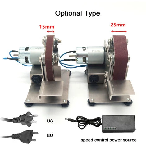 SUPERSELLER Mini Mini-Bandschleifer DIY Poliermaschine Holzbearbeitung Schleifmaschine Winkelschleifmesser Offene Kante Maschine Home Desktop 25mm Schleifband Modell + Sieben Geschwindigkeitsregelung Stromversorgung Europäische Regelung 220V 2 SUPERSELLER Mini Mini-Bandschleifer DIY Poliermaschine Holzbearbeitung Schleifmaschine Winkelschleifmesser Offene Kante Maschine Home Desktop 25mm Schleifband Modell + Sieben Geschwindigkeitsregelung Stromversorgung Europäische Regelung 220V – Bild 2