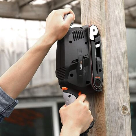 GIZCAM 600-W-Bandschleifer Mit Einstellbaren Geschwindigkeiten Von 360 Bis 560 U/min, 13 Bänder 75 X 457 Mm, Leistungsstarker Motor Aus Reinem Kupfer, 3-Meter-Kabel 4 GIZCAM 600-W-Bandschleifer Mit Einstellbaren Geschwindigkeiten Von 360 Bis 560 U/min, 13 Bänder 75 X 457 Mm, Leistungsstarker Motor Aus Reinem Kupfer, 3-Meter-Kabel – Bild 4