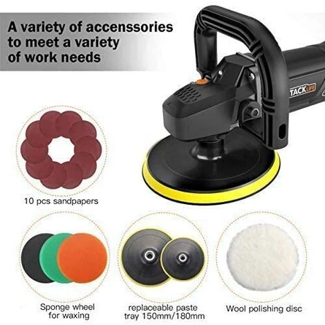 GIZCAM Exzentrische Poliermaschine / Poliermaschinen – 180 Mm – 1500 W 5 GIZCAM Exzentrische Poliermaschine / Poliermaschinen – 180 Mm – 1500 W – Bild 5