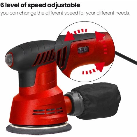 ASUPERMALL 300W Handheld Elektro Exzenterschleifer 5 Zoll 125mm Schleifteller Elektroschleifer Holzbearbeitung Möbel Auto Poliermaschine Mit Staubbox 6 Geschwindigkeitsregulierung 5 ASUPERMALL 300W Handheld Elektro Exzenterschleifer 5 Zoll 125mm Schleifteller Elektroschleifer Holzbearbeitung Möbel Auto Poliermaschine Mit Staubbox 6 Geschwindigkeitsregulierung – Bild 5