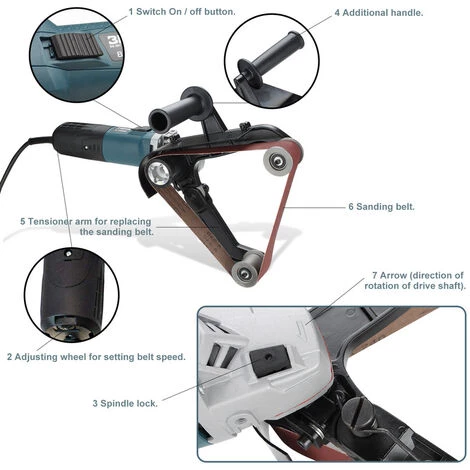 Hengda Rohrschleifer Bandschleifer Polieren Stahl Effizientes Arbeiten Schleifschleifer Rohrpolierer 3 Hengda Rohrschleifer Bandschleifer Polieren Stahl Effizientes Arbeiten Schleifschleifer Rohrpolierer – Bild 3