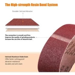 PEDY 10 Stück Schleifband 75 Mm X 457 Mm Variable Körnung 40 G 60 G 80 G 100 G 120 G (jeweils 2 In) Aluminiumoxid, Nahtlose Verbindung, Für Black + Decker Bandschleifer, Holz- Und Metallschleifen -Poliermaschinen & Schleifmaschinen Verkaufsladen 66991601 3