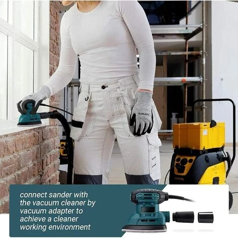 PEDY Deltaschleifer Mit Schleifpapier, 130W 12000 OPM Multischleifer Staubsammelsystem Und Staubbox, Blau 5 PEDY Deltaschleifer Mit Schleifpapier, 130W 12000 OPM Multischleifer Staubsammelsystem Und Staubbox, Blau – Bild 5