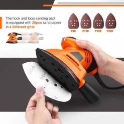 PEDY 12000 OPM Elektrischer Schleifer Mit 20 Schleifpapieren, Staubsauger-Verbindungsrohr, Anwendung In Mehreren Situationen, – PMS04A -Poliermaschinen & Schleifmaschinen Verkaufsladen 66992549 3