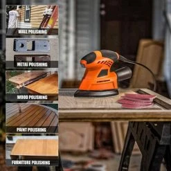 PEDY 12000 OPM Elektrischer Schleifer Mit 20 Schleifpapieren, Staubsauger-Verbindungsrohr, Anwendung In Mehreren Situationen, – PMS04A -Poliermaschinen & Schleifmaschinen Verkaufsladen 66992549 5