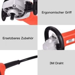 RELAX4LIFE Poliermaschine Mit 6 Stufen Variabler Geschwindigkeit, 1000 – 3000 U/min, Poliergeraet Set Mit Zubehoer, Ideal Zum Polieren Von Auto, Schiffen, Boeden, 1500 W, 230 V/ 50 Hz,schwarz + Orange -Poliermaschinen & Schleifmaschinen Verkaufsladen 67186903 5