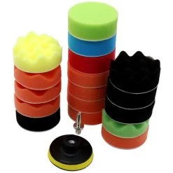 SUPERSELLER Autopflege-Schwammset, Polierscheibe DIY 19-teiliges Set