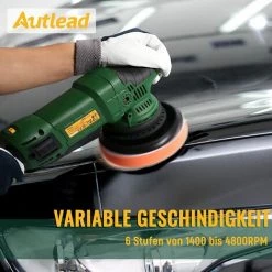 GIZCAM Exzenter Poliermaschine, 21mm-1050W Polierer Mit 6 Variable Geschwindigkeit(1400-4800RPM), Zum Poieren Von Autos, Schiff Und Möbeln - EPM01 -Poliermaschinen & Schleifmaschinen Verkaufsladen 67676548 4