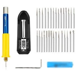 HAPPYSHOPPING Tragbarer Elektrischer Schleifstift, Mini-Schleifstift, Wiederaufladbare Handschleifstift-Poliermaschine, Satz B