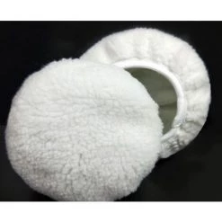 BF Polierabdeckungen 10 Polierte Lederhandtuchabdeckungen Vliesabdeckungen Stoffabdeckungen Autowachswerkzeuge Wachsmaschinen-Polierabdeckungen 5-6 Zoll Weiß -Poliermaschinen & Schleifmaschinen Verkaufsladen 68055778 3