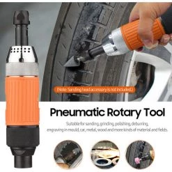 LIFCAUSAL Air Die Grinder 1/4 Zoll Pneumatisches Drehwerkzeug Stufenlose Geschwindigkeit Handgeführter Druckluftschleifer Polierer Schleifen Schleifen Gravur Polierwerkzeug Mit Schraubenschlüssel Für Autoform Metall Holz (Mehrfarbig) -Poliermaschinen & Schleifmaschinen Verkaufsladen 68339939 4